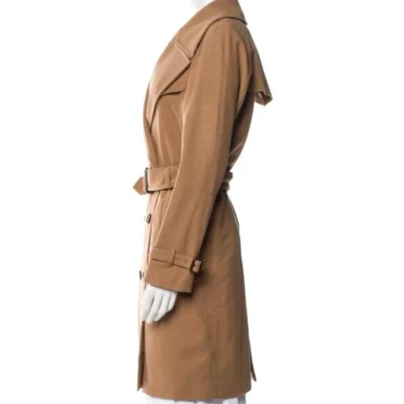 Authentic Burberry Cranston Plaid Collar wool trench coat IT 42 US 8 - Picture 10 of 16